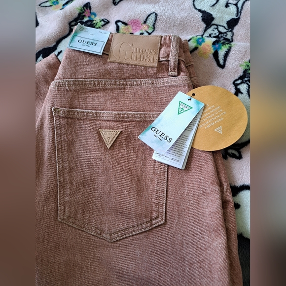 Guess Ladies Recycled Cotton Plush Pink Jeans - size 29 - Picture 7 of 8